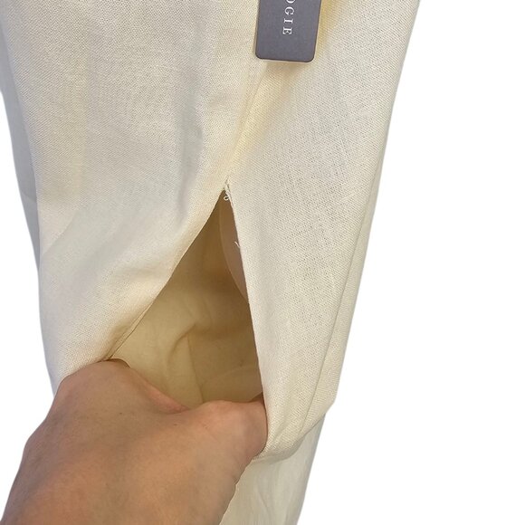 Farm Rio x Anthropologie Scalloped Shirt Dress, Linen Blend, Floral, Resort, XL - Picture 11 of 11